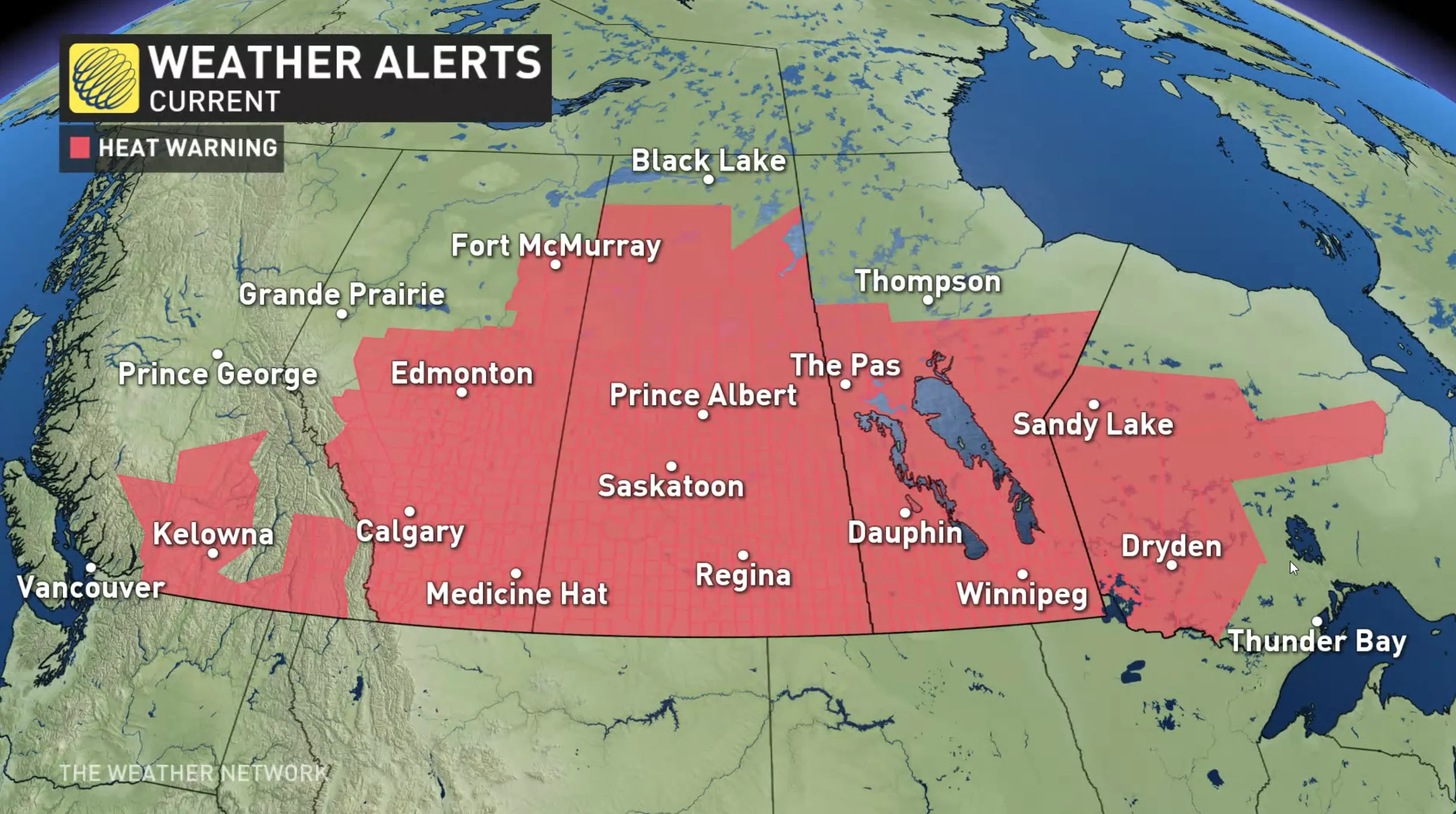 Heat Warnings in Western Canada July 11, 2024