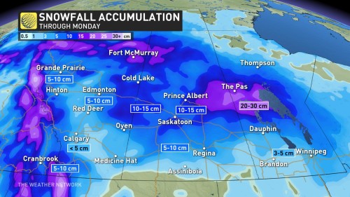 Canada weather forecast: Heavy snow, cold temperatures