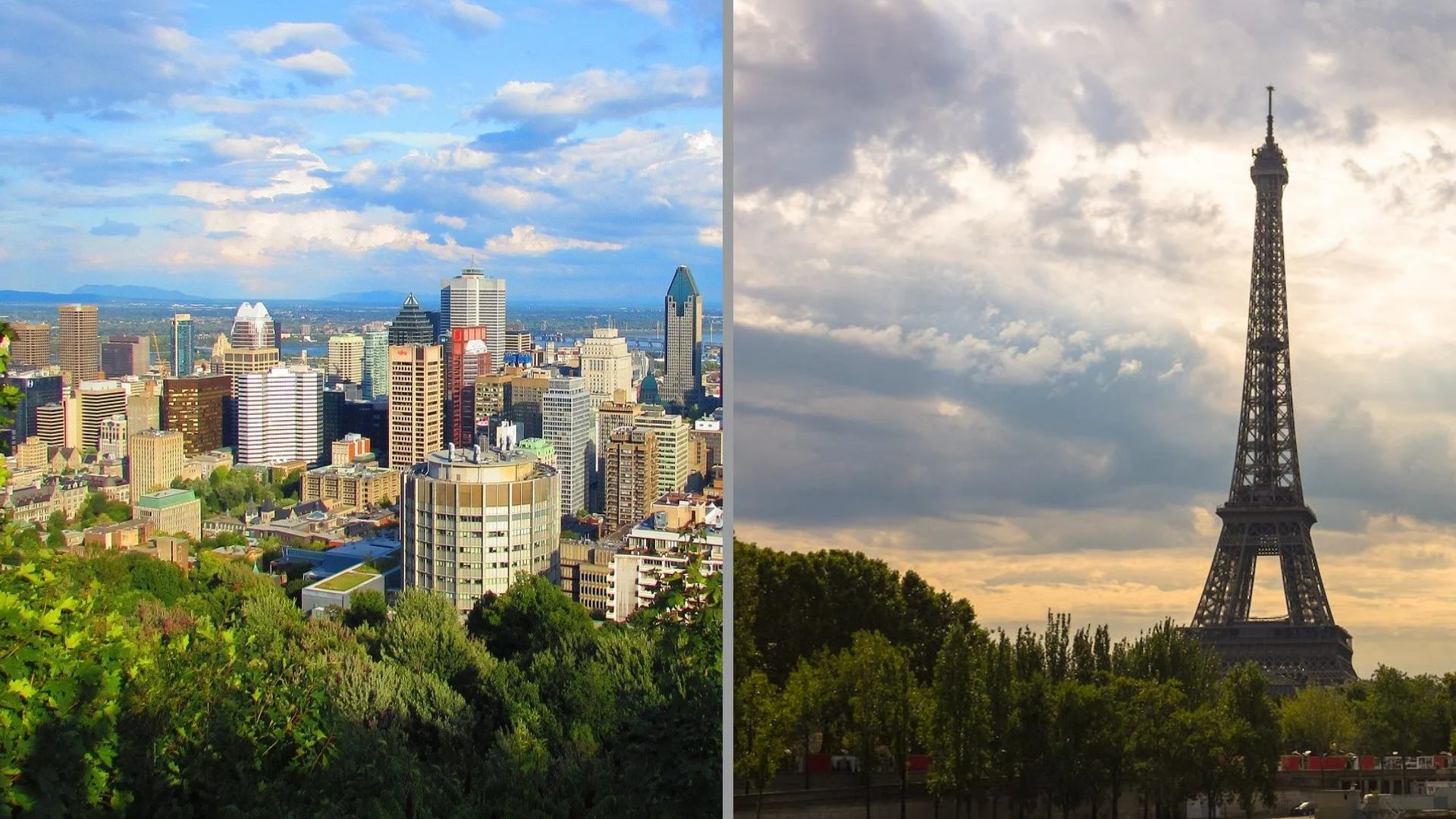 Montréal et Paris, villes sœurs aux étés étrangement semblables.