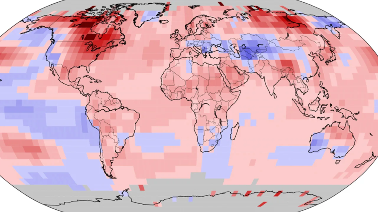 Some regions of Canada were global climate hot-spots in October