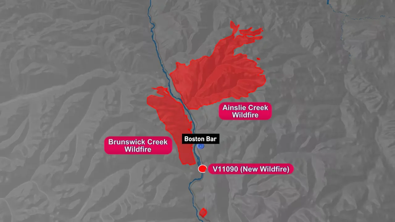 Fires near Boston Bar, B.C. (CBC News)