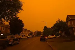 Eerie, hazy skies seen in parts of Quebec from wildfire smoke. Photos, here