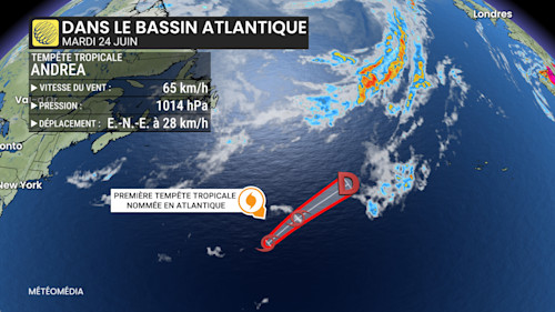 Andrea first tropical system named atlantic:
