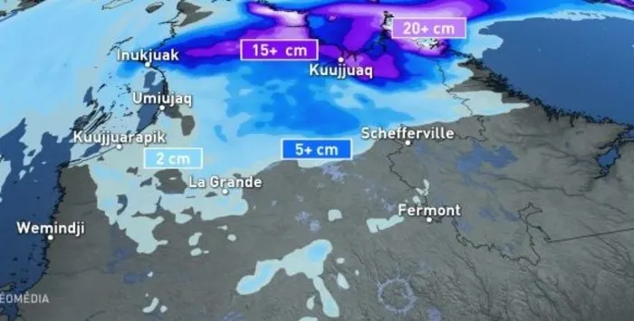 Vortex polaire : la neige fait son entrée au Québec