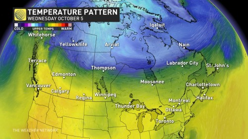 What is the weather like in Canada this week?
