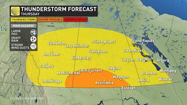 Storm risk creeps into Alberta and Saskatchewan with influx of rainfall ...