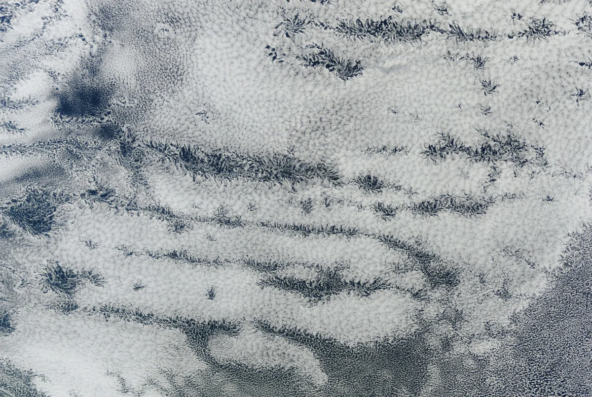 (NASA) Actinoform clouds