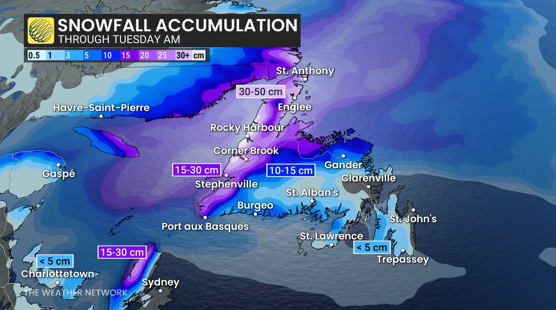 Baron - NL snow through Tuesday - Jan 12
