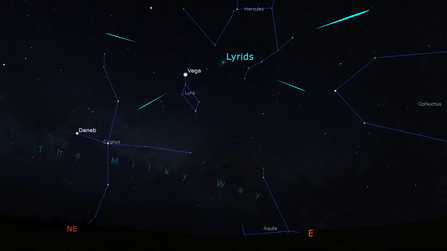 The Lyrid Meteor Shower peaks over Earth Day. Here's how to watch from