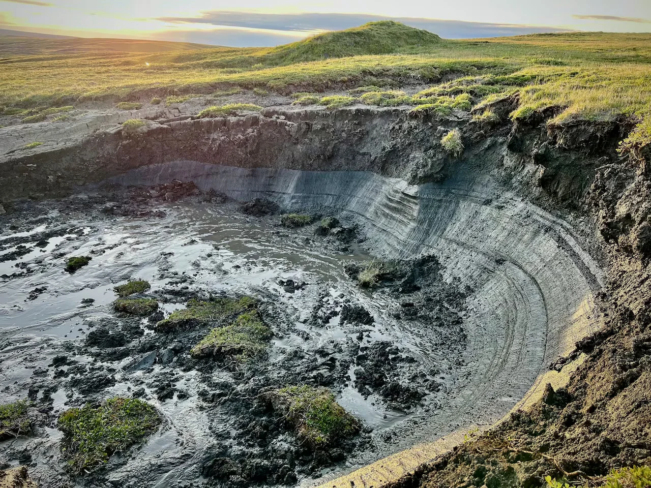 Permafrost slump/Isla Myers-Smith via CBC