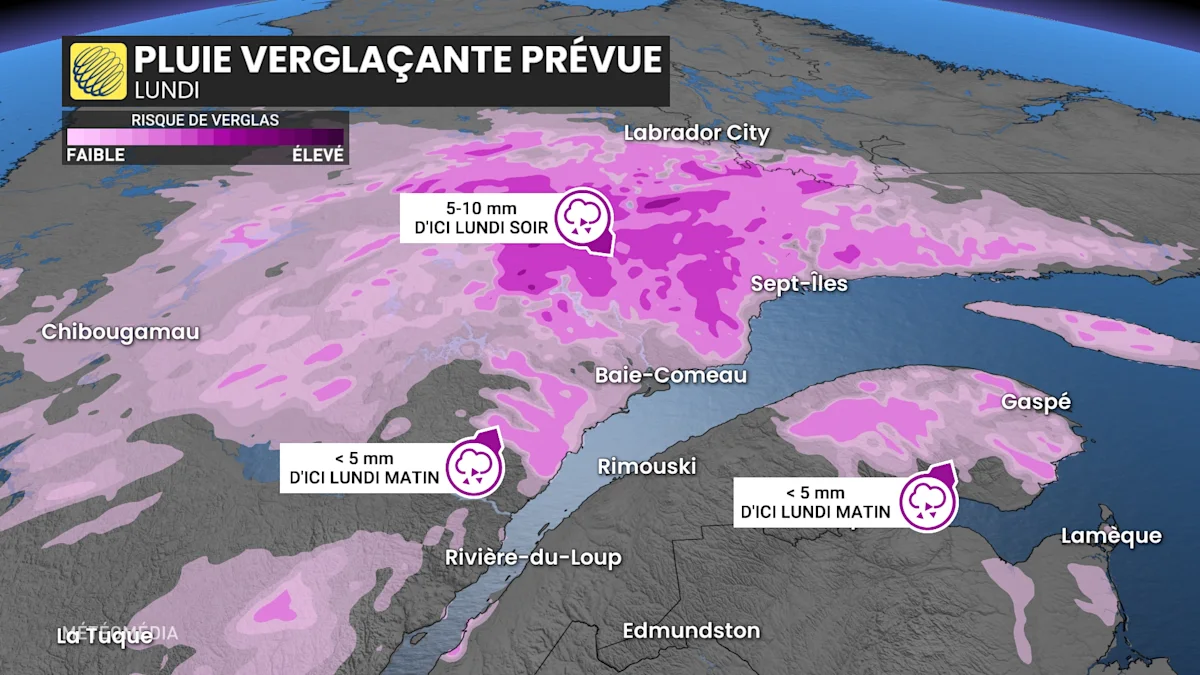 Québec : jusqu'à 50 mm de pluie prévus avec l'arrivée d'un système dépressionnaire