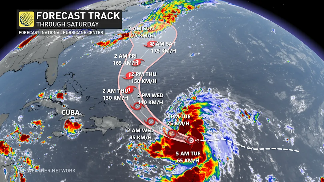Tropical Storm Ernesto forms in the Atlantic, closely eyeing Canadian