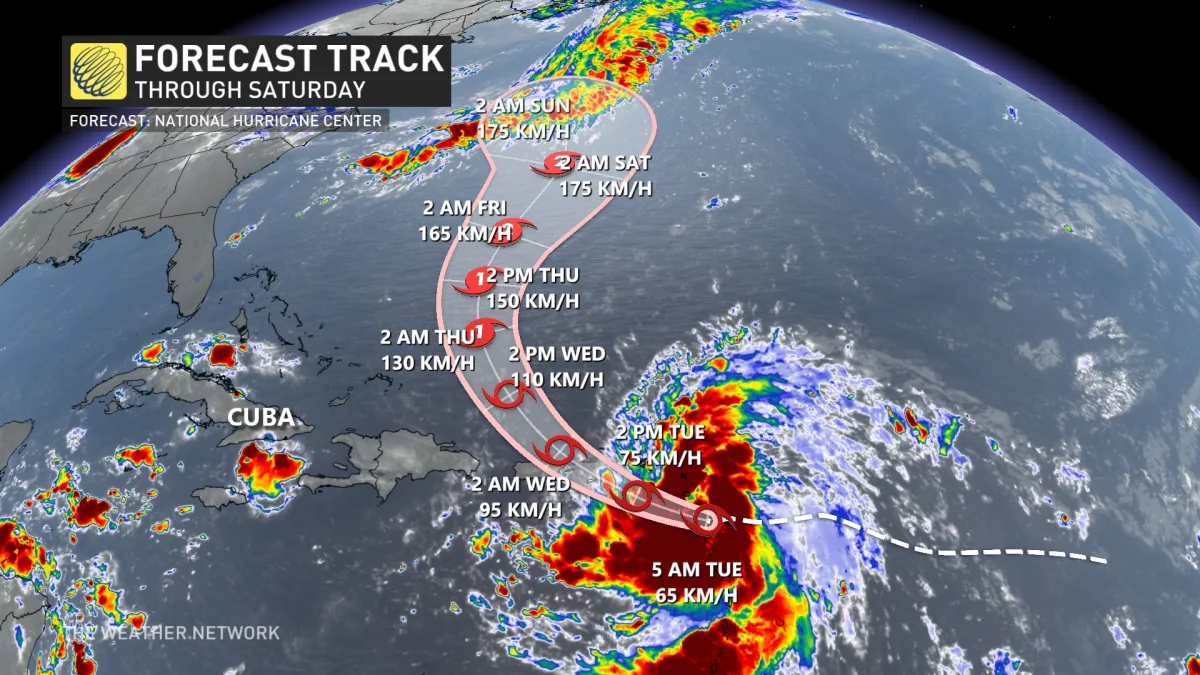 Tropical Storm Ernesto forms in the Atlantic, closely eyeing Canadian