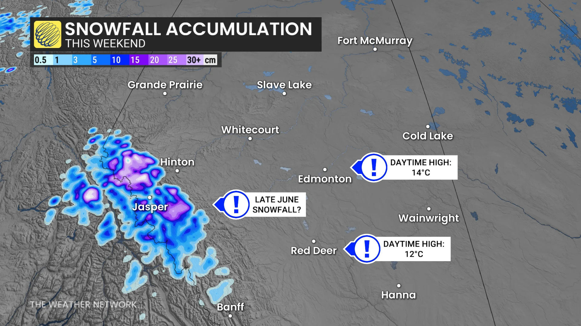 Baron - Alberta snow this weekend - June 19