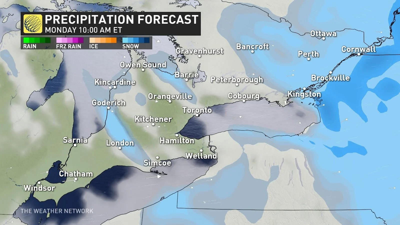 Snow squalls threaten Monday morning commute in southern Ontario - The ...