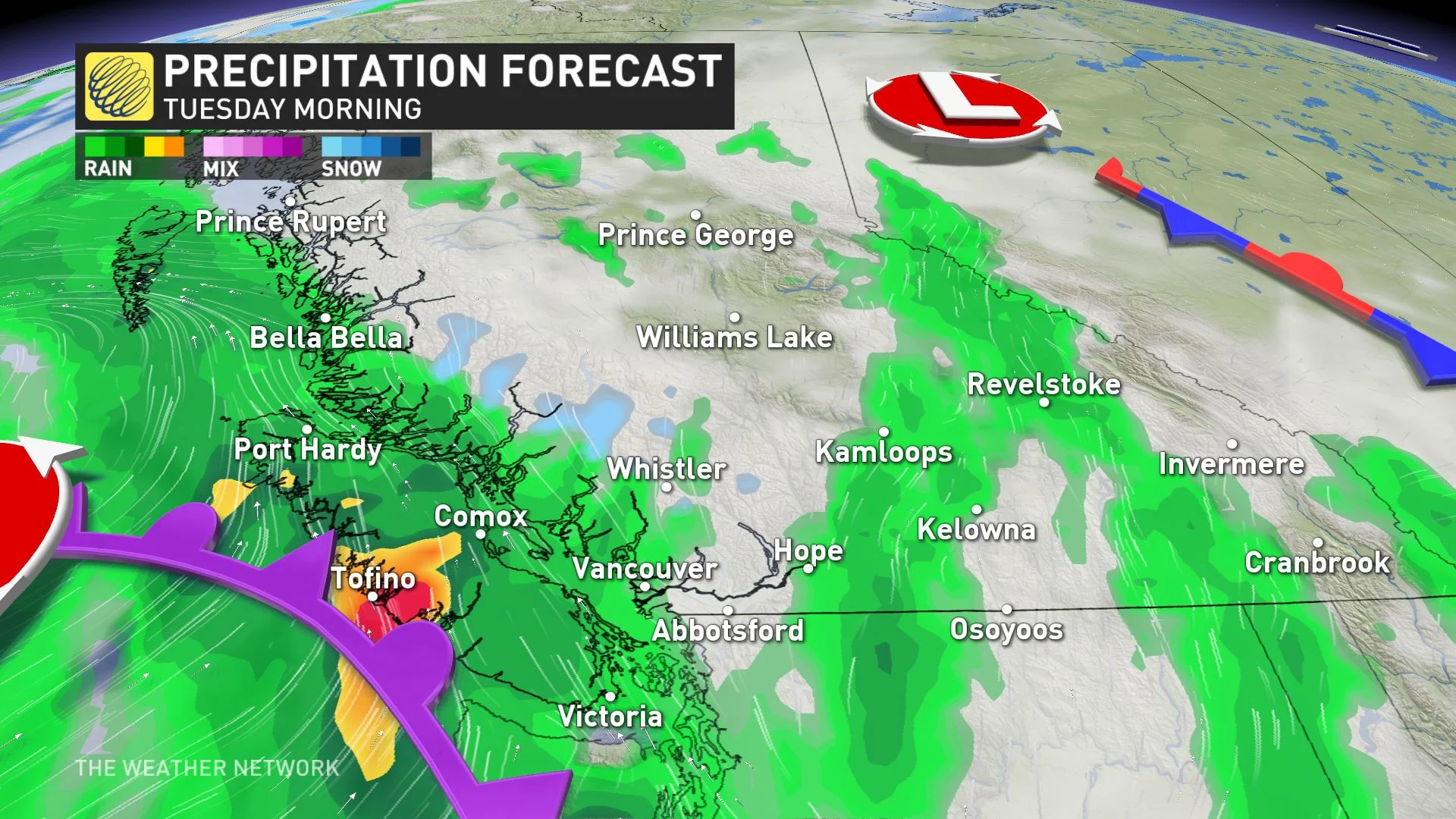 Baron - BC precip forecast - Oct10