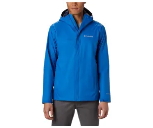 Amazon, Men's Columbia Rain Jacket, Bright Indigo, CANVA, Adult Rain Gear