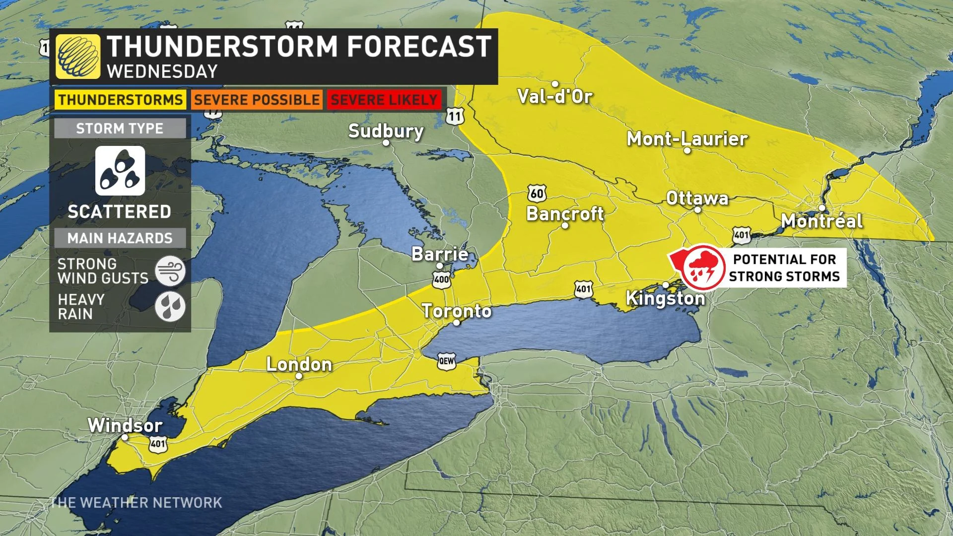 Fresher air to arrive in Ontario as the risk for storms slides south ...