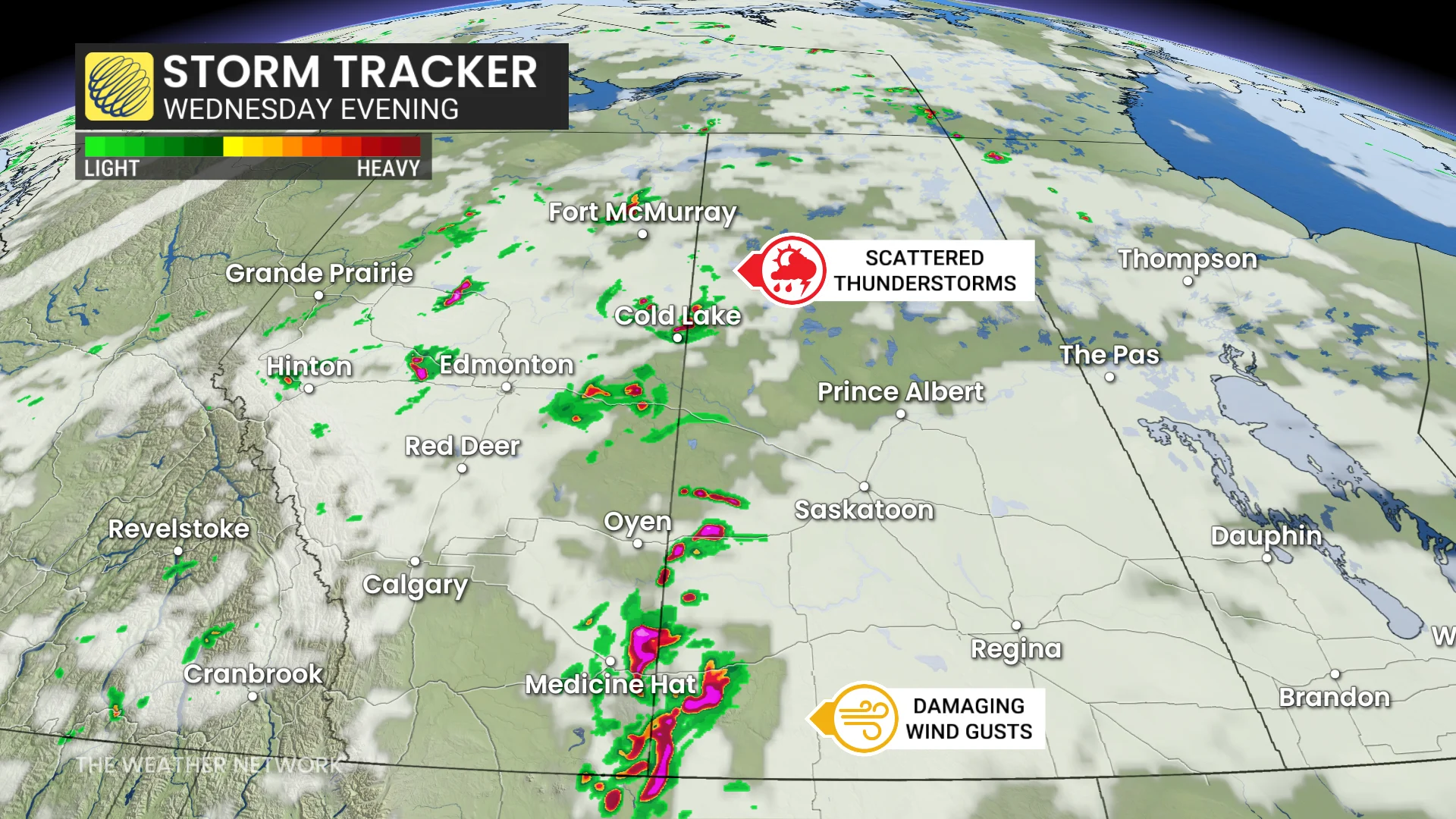 Baron - Alberta Wednesday evening storm tracker - July 14