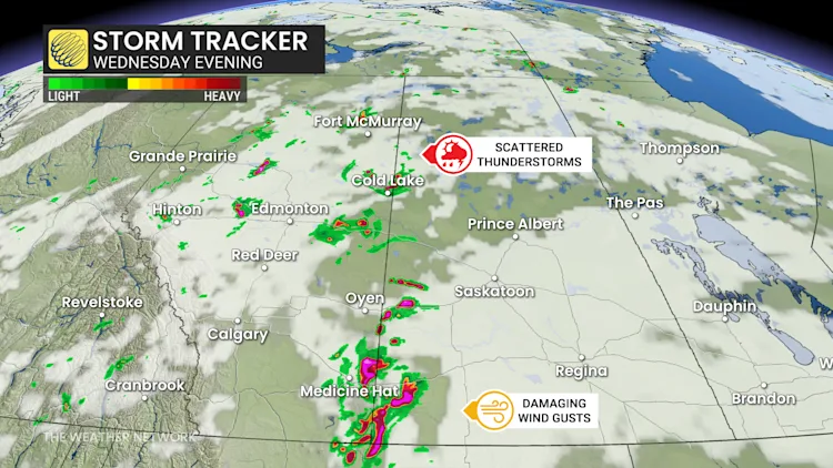 Large hail and winds: Multi-day severe storm risk builds over Alberta ...