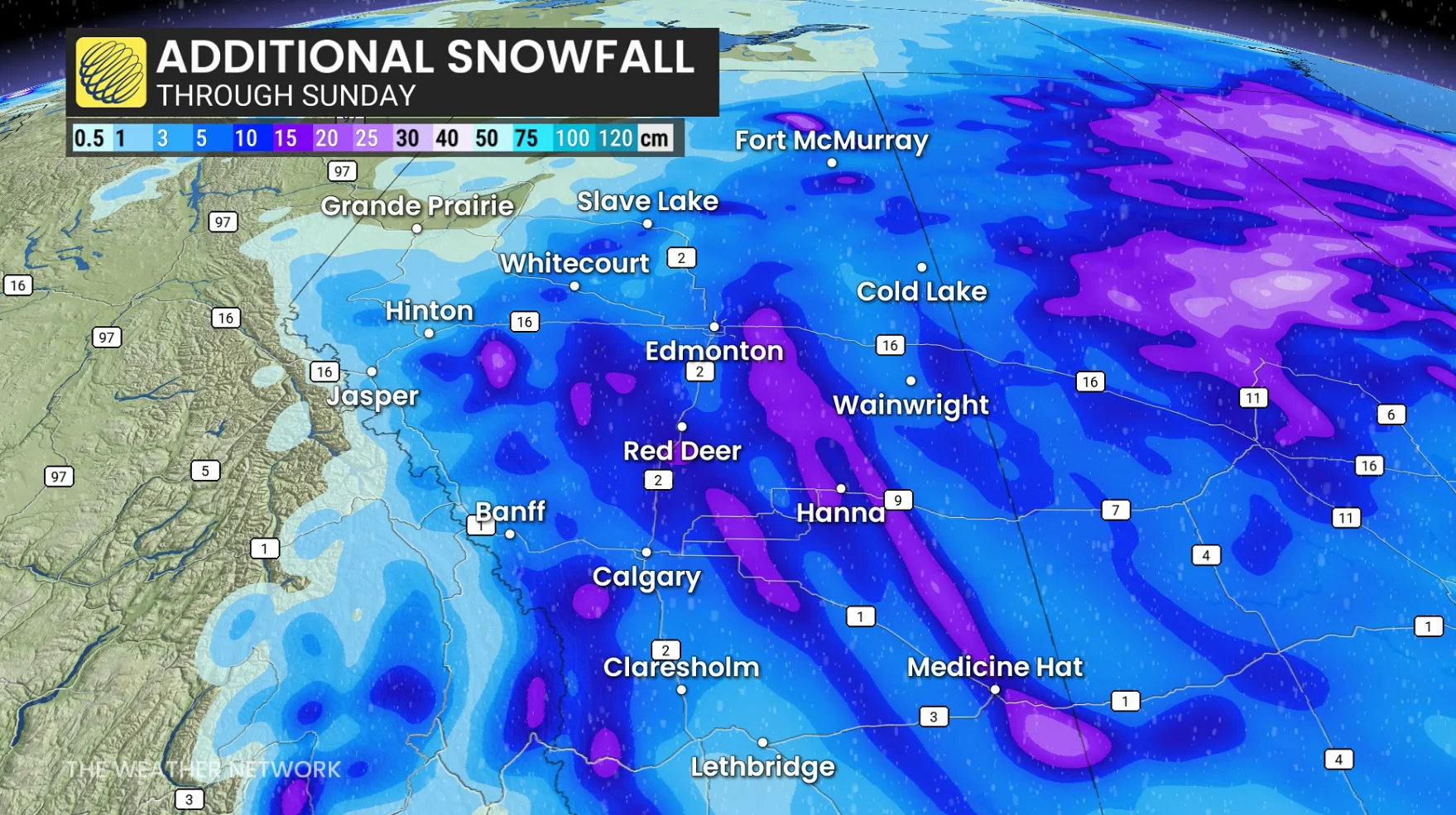 Baron - Alberta additional snow - April 24