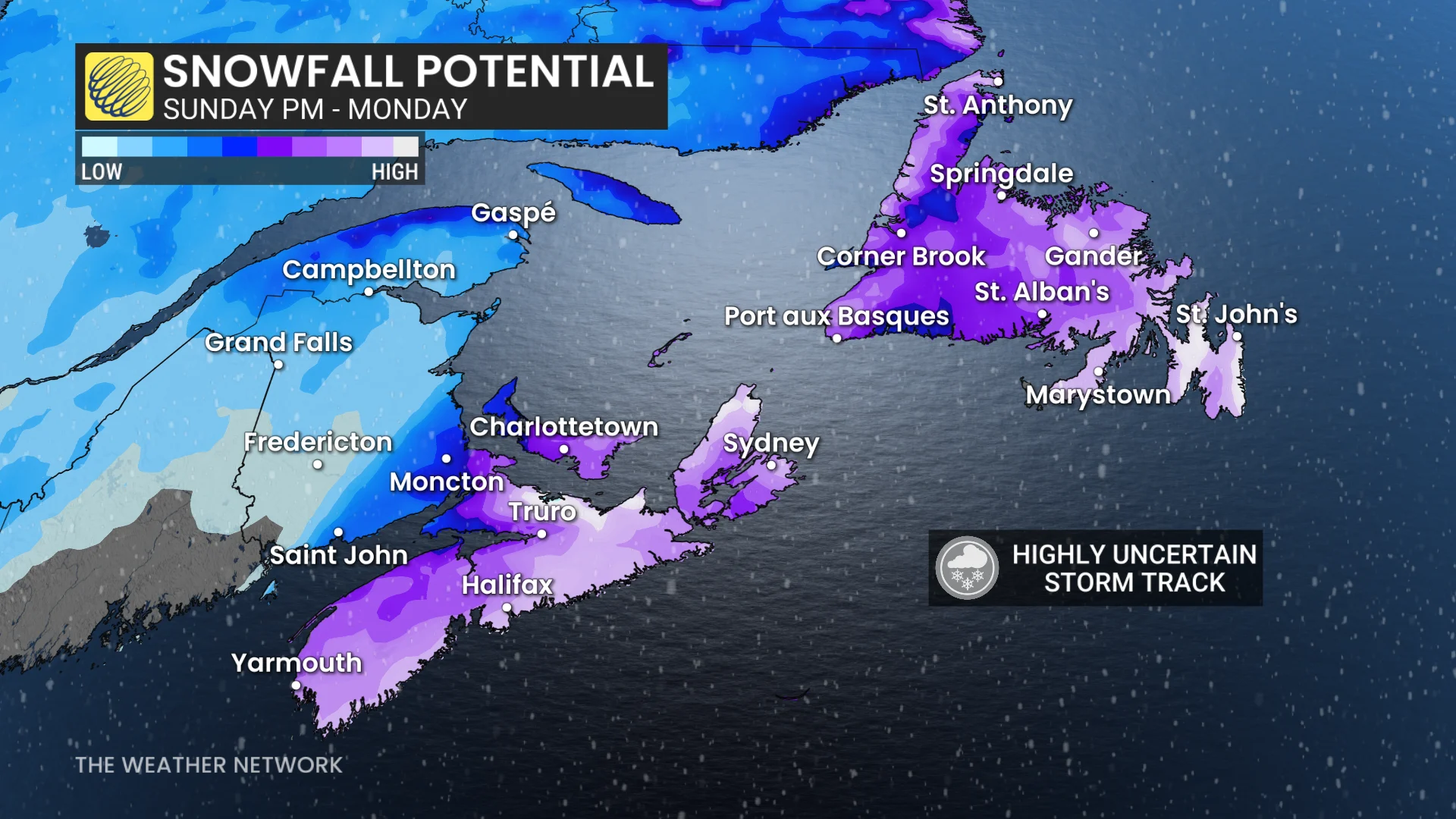 Nor’easter to bring heavy snow, winds to Atlantic Canada by Sunday ...