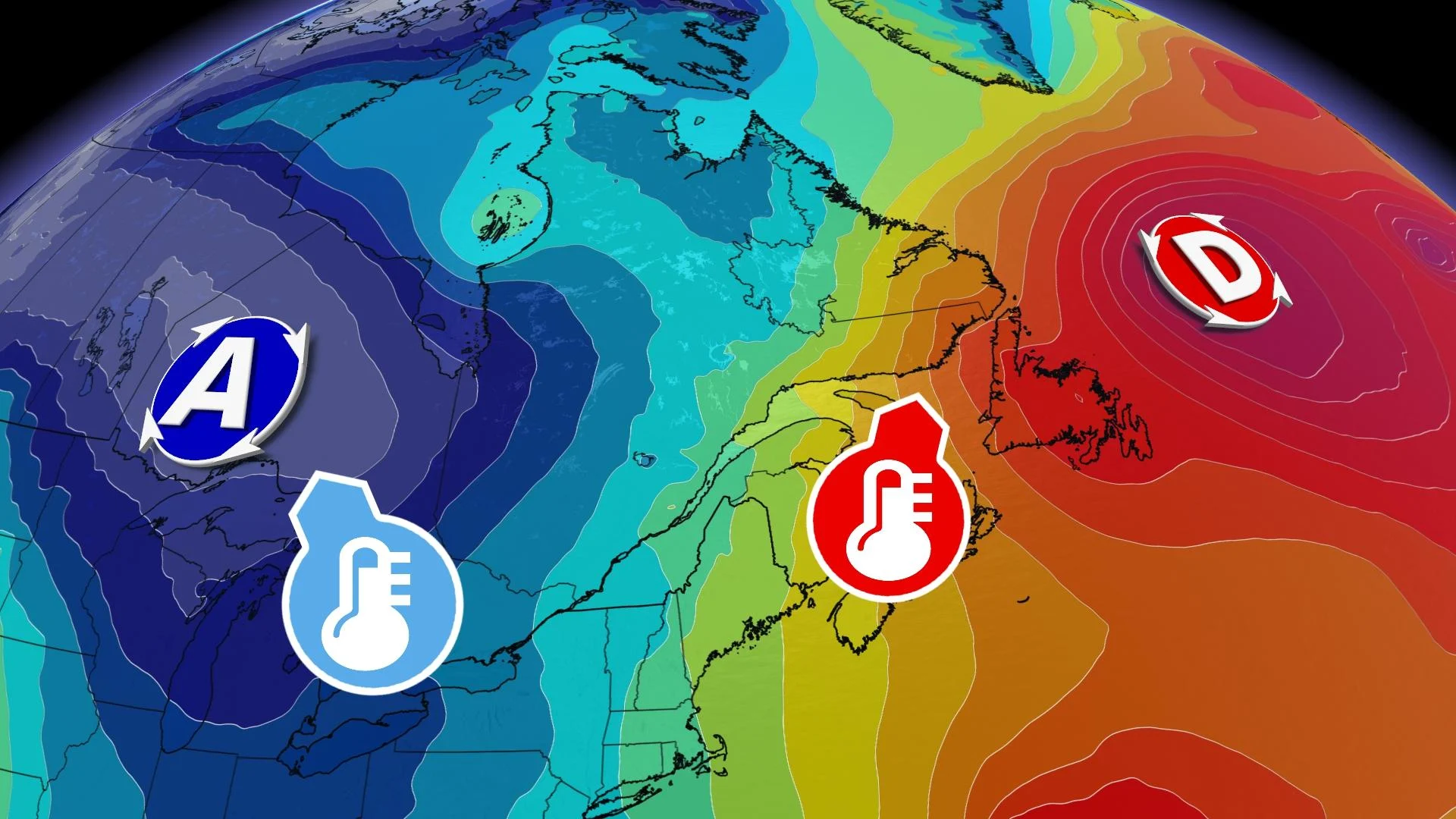 Le Québec est scindé en deux