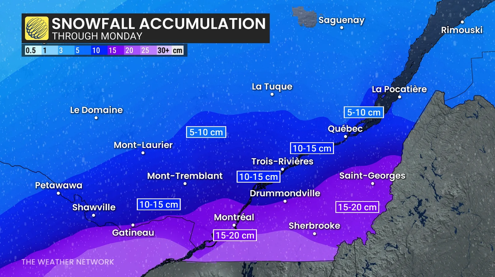 Blizzard, Snow, Storm, Winter, Snowfall, Cold, Quebec, Montreal, January 25, 2026. (The Weather Network/Tyler Hamilton)