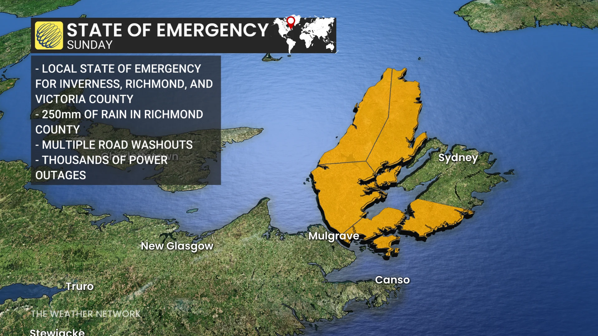 States of emergencies in Cape Breton, N.S., Sept 6