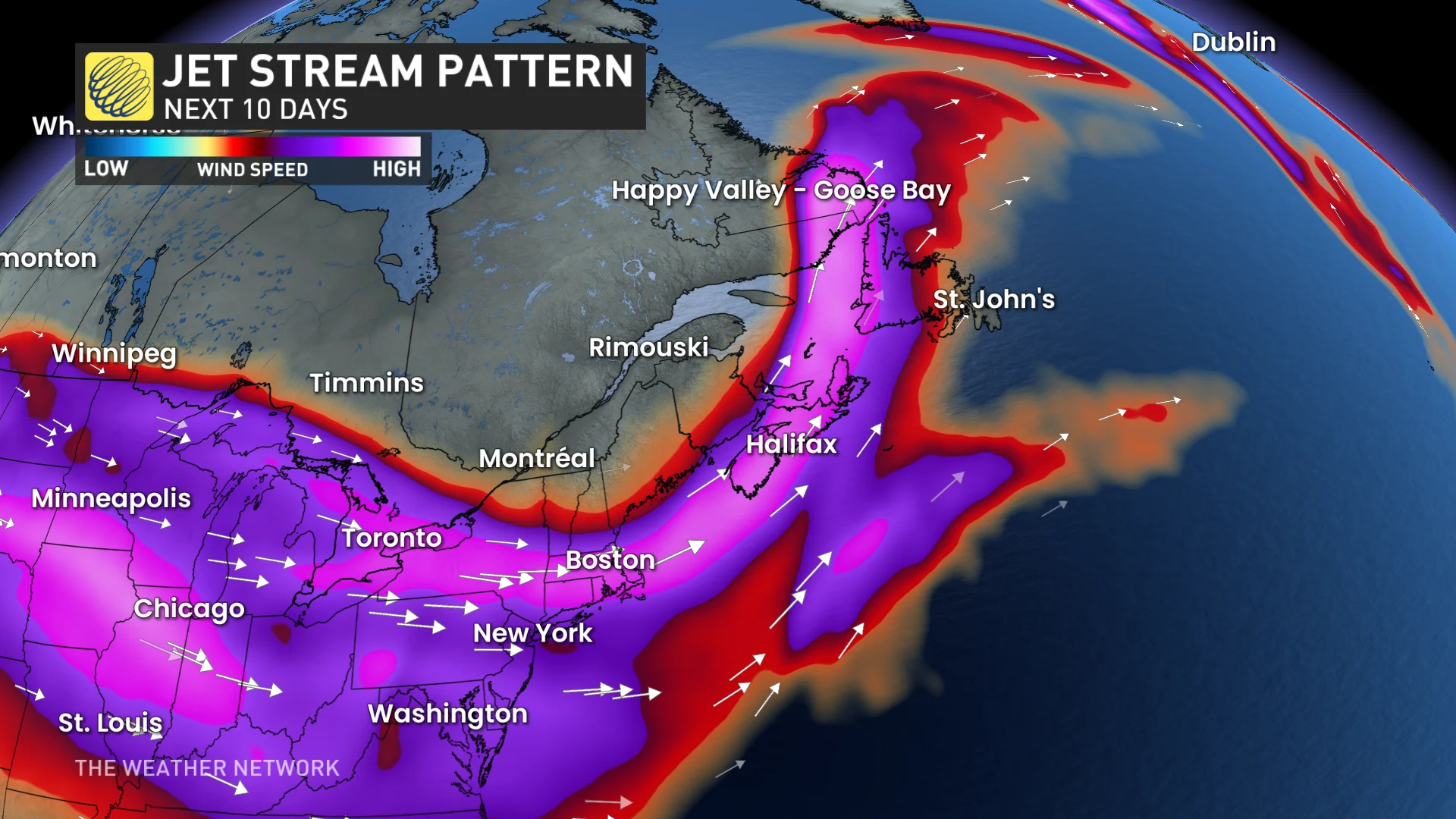 Baron - Atlantic Canada jet stream pattern - Feb6