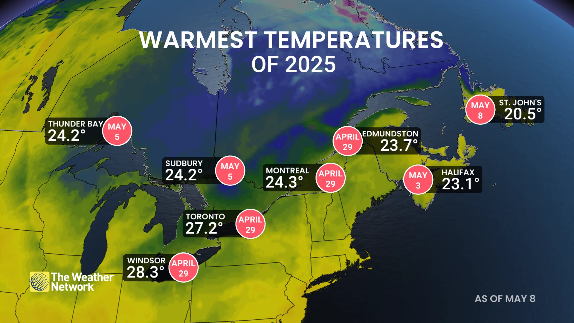 Barron - Warmest Temp