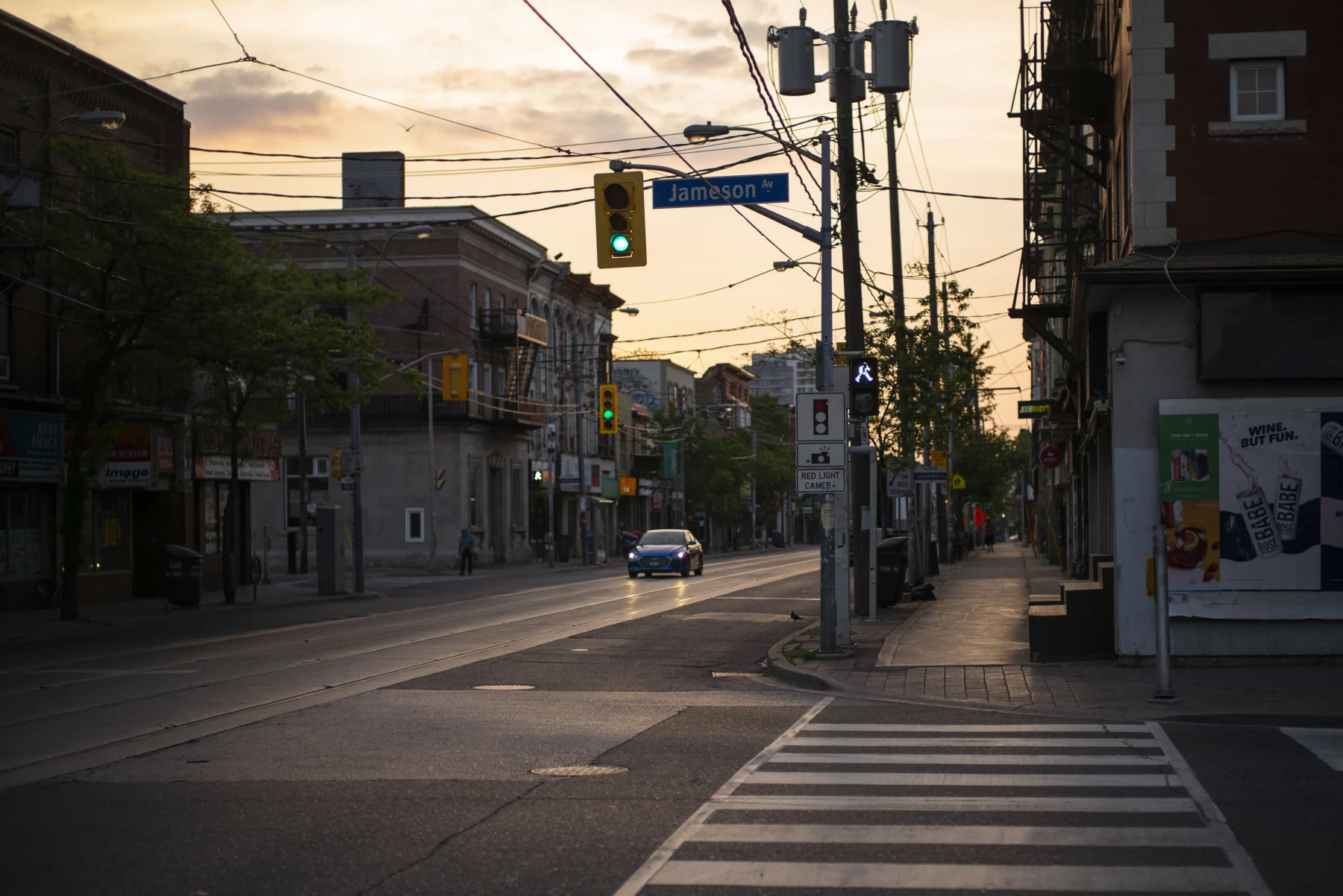 The Parkdale neighbourhood is nearly empty during lockdown on June 7, 2021 in Toronto, Canada. (Ian Willms/ Stringer/ Getty Images News)