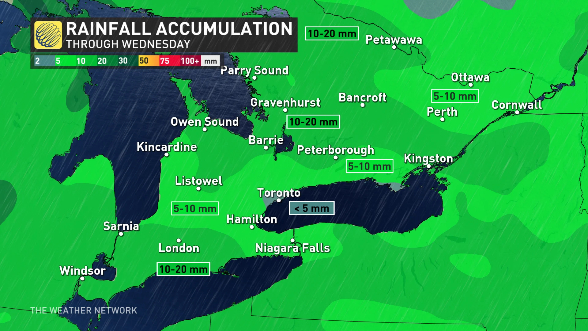 Baron_Ontario rainfall map through Wednesday_May 7