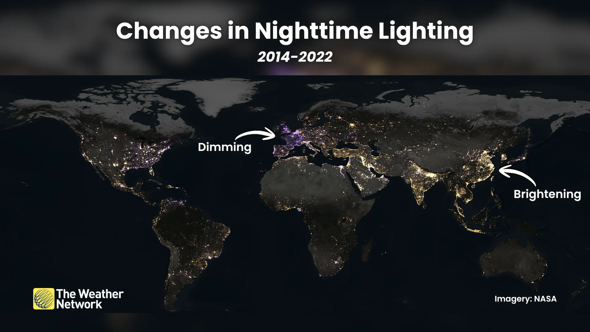 Changes in Nighttime Lighting World