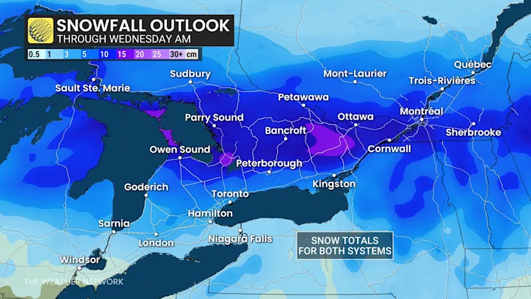 Snow impacts Ontario travel Monday, freezing rain expected next - The ...