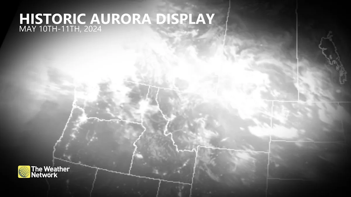 Onceinalifetime northern lights dance across North American skies