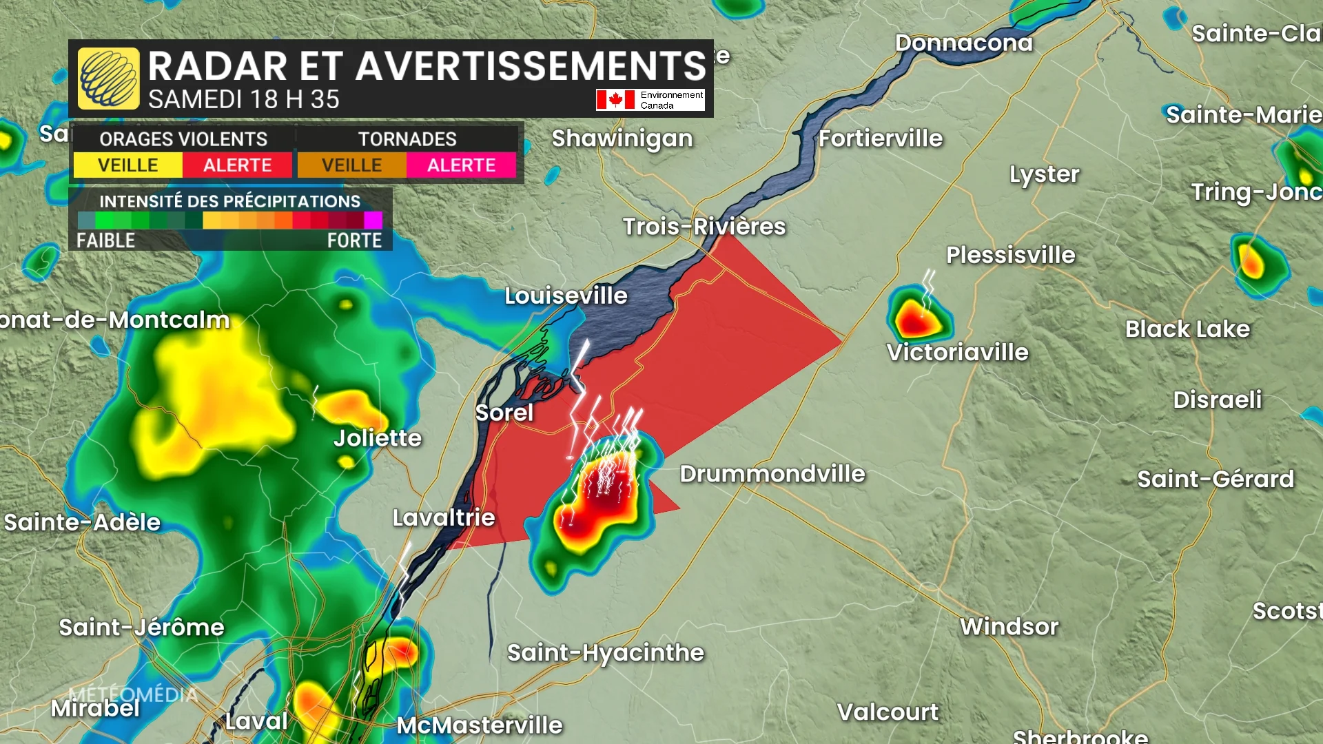 Samedi orageux : pluies abondantes et forts vents dans ces régions