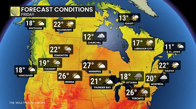 Canada Day weekend brings changeable summer weather across the country ...