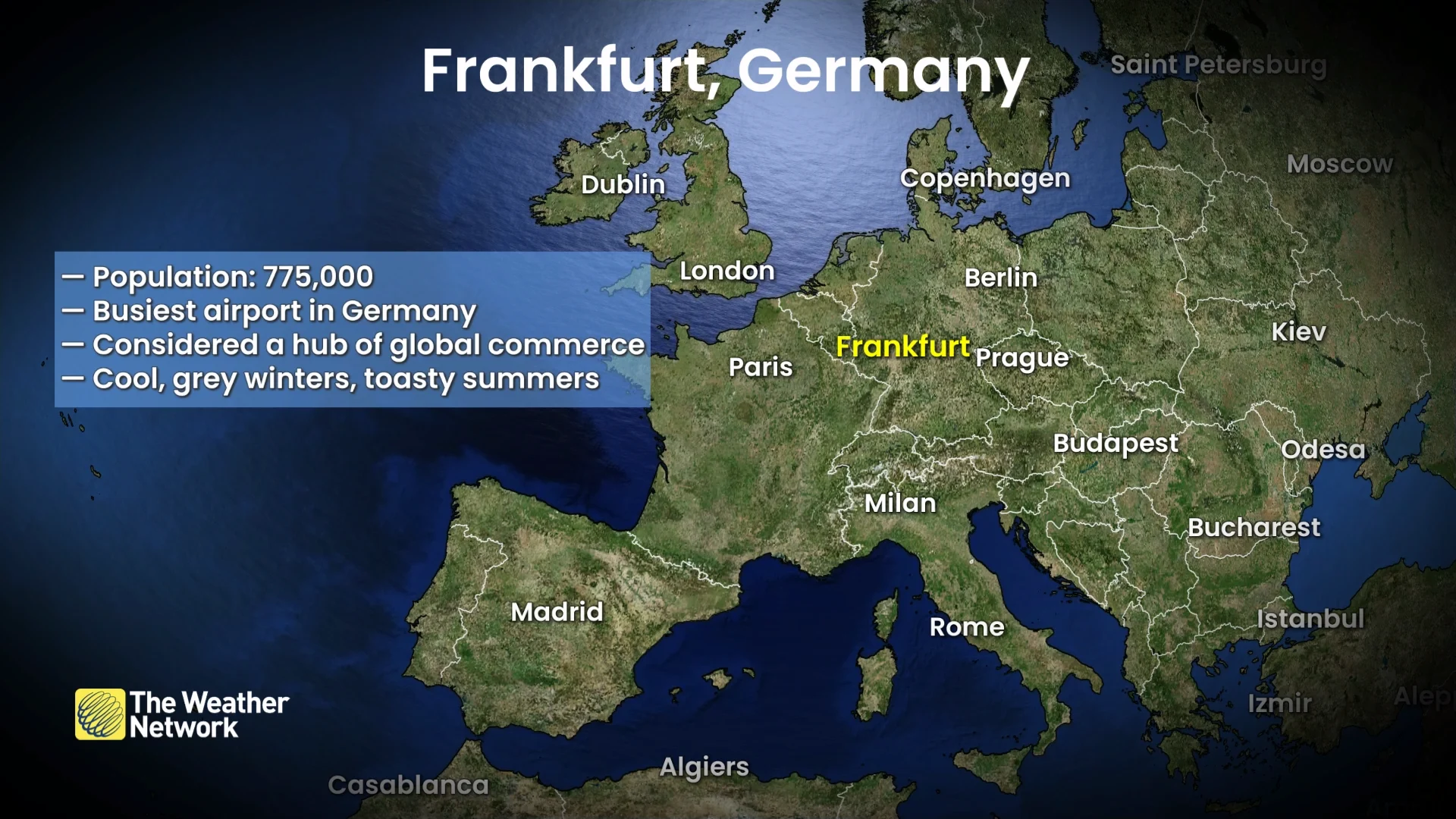Frankfurt Germany Locator Map
