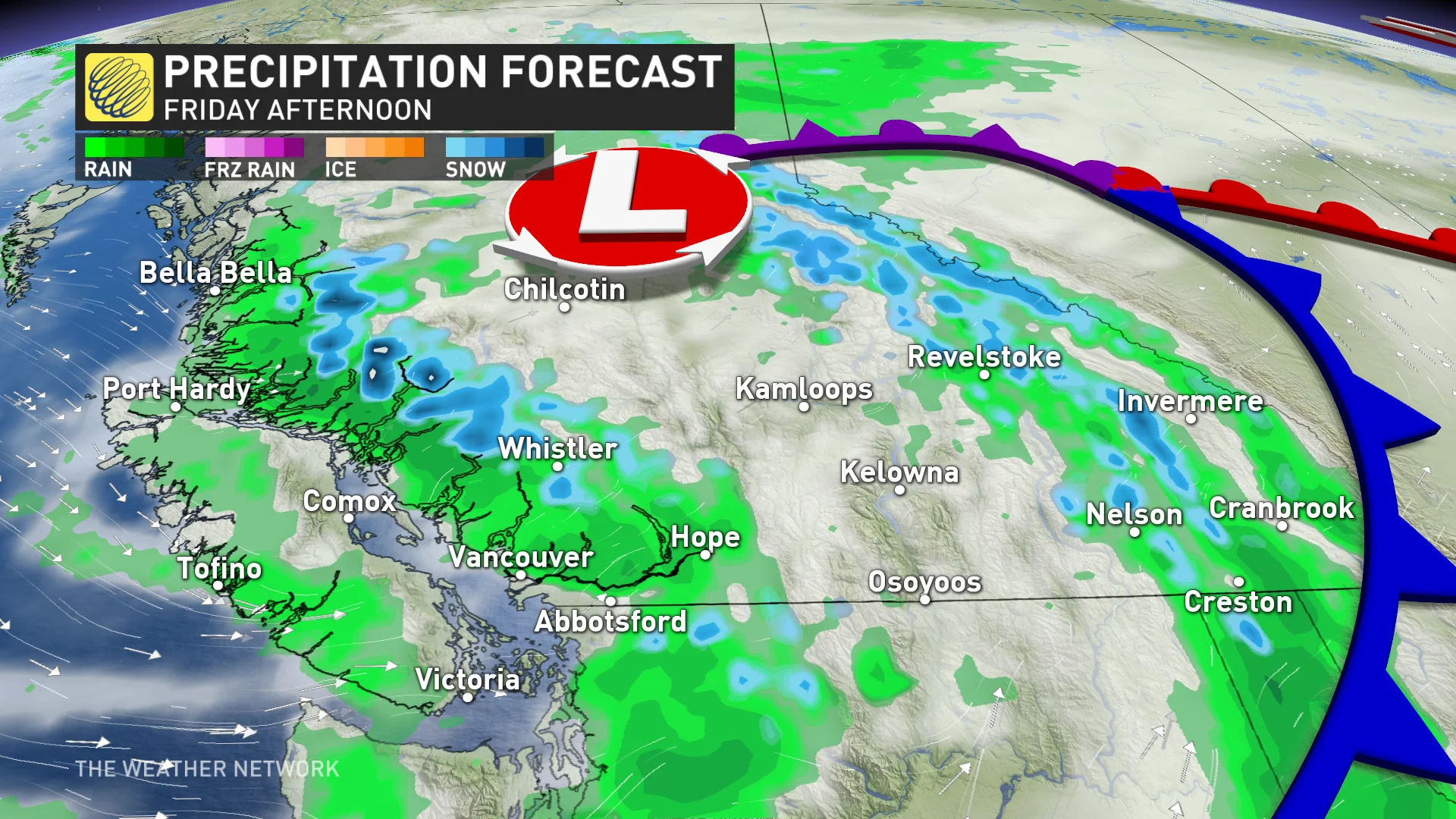 Baron - BC precip Friday afternoon