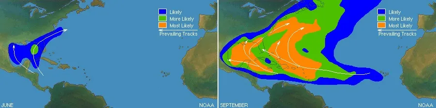 hurricane tracks
