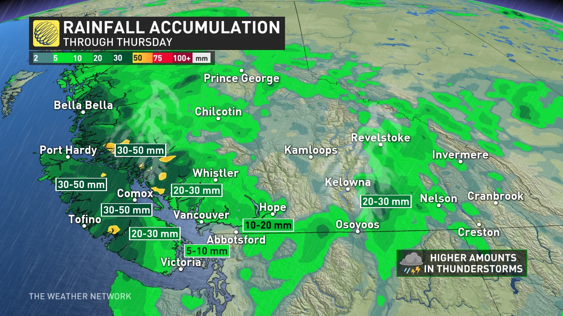 Baron - BC rain amounts