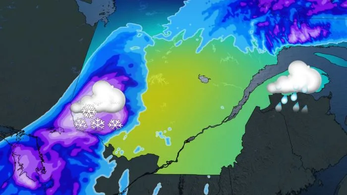 Tempête hivernale : de la grêle et la foudre dans le sud du Québec