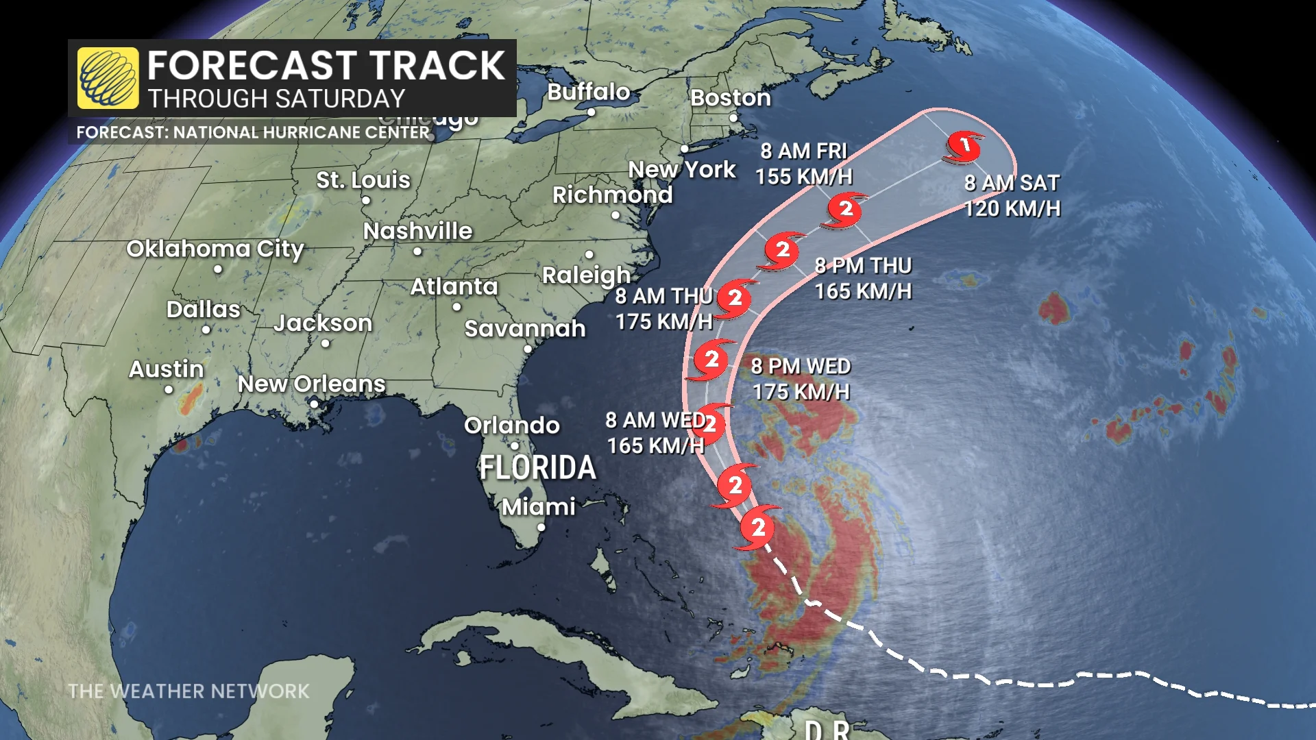 Baron - Erin forecast track - Aug19