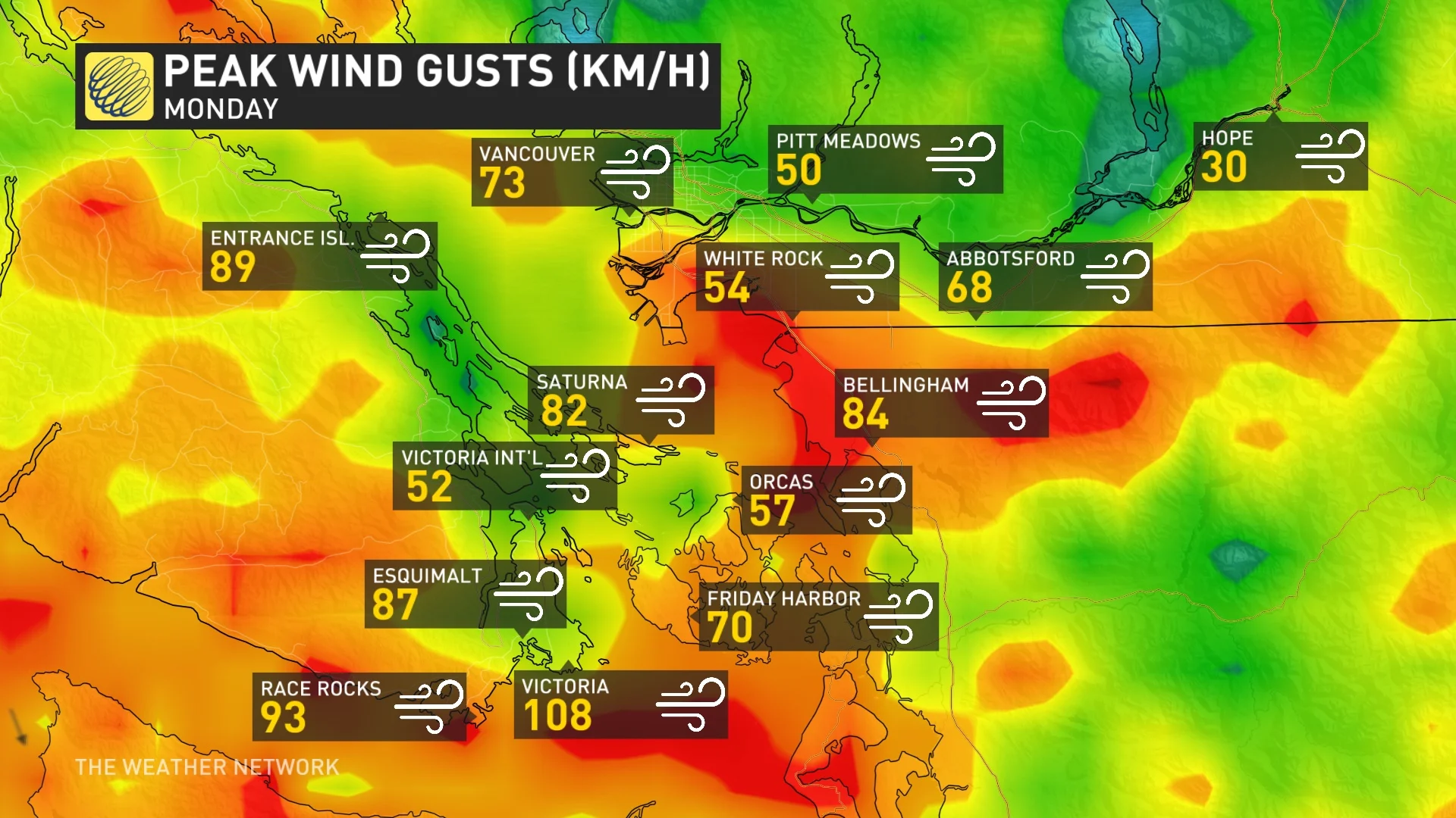 [Nov. 4. 2024, B.C. Peak Wind Gusts_Updated Nov. 5]