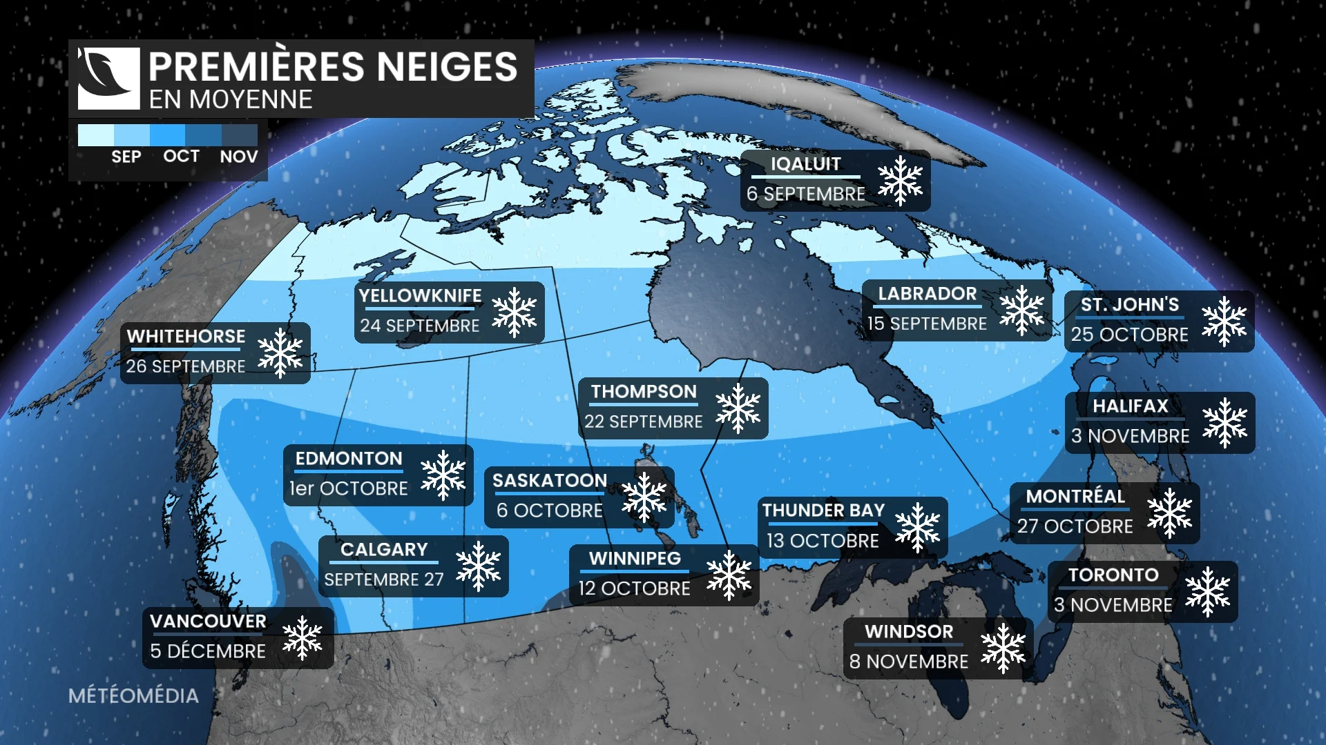 Prêts, pas prêts : la neige tombera en octobre