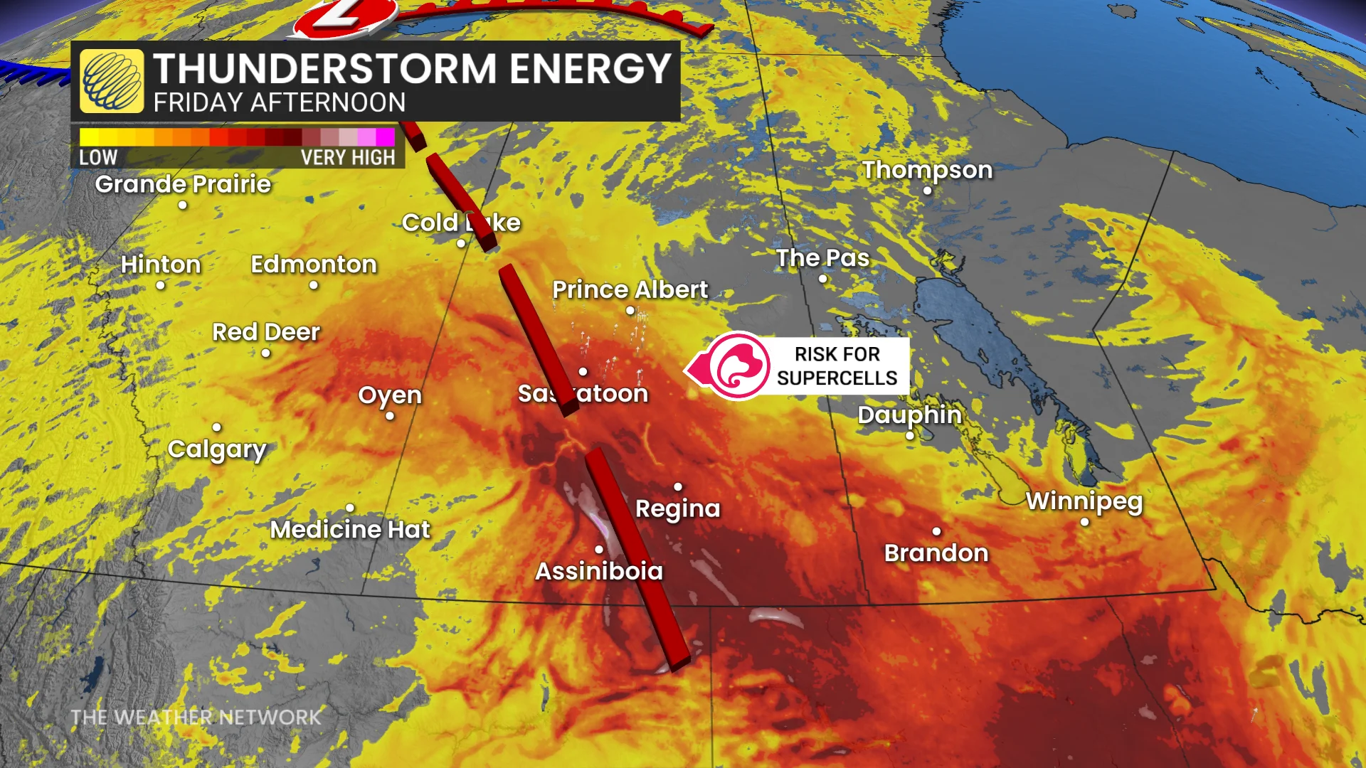 Baron - Friday afternoon storm energy Prairies - July 10