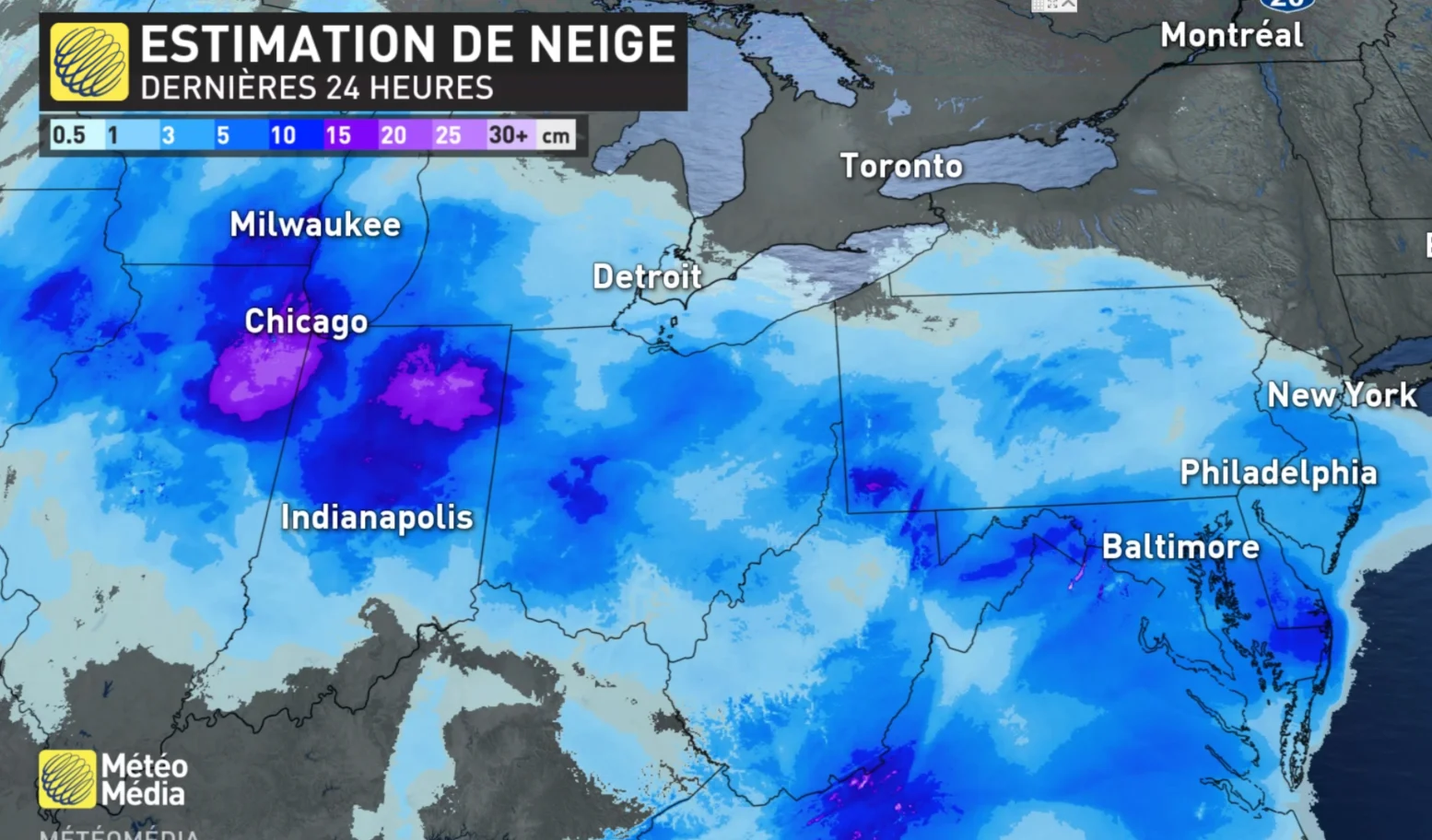 neige tombée estimation