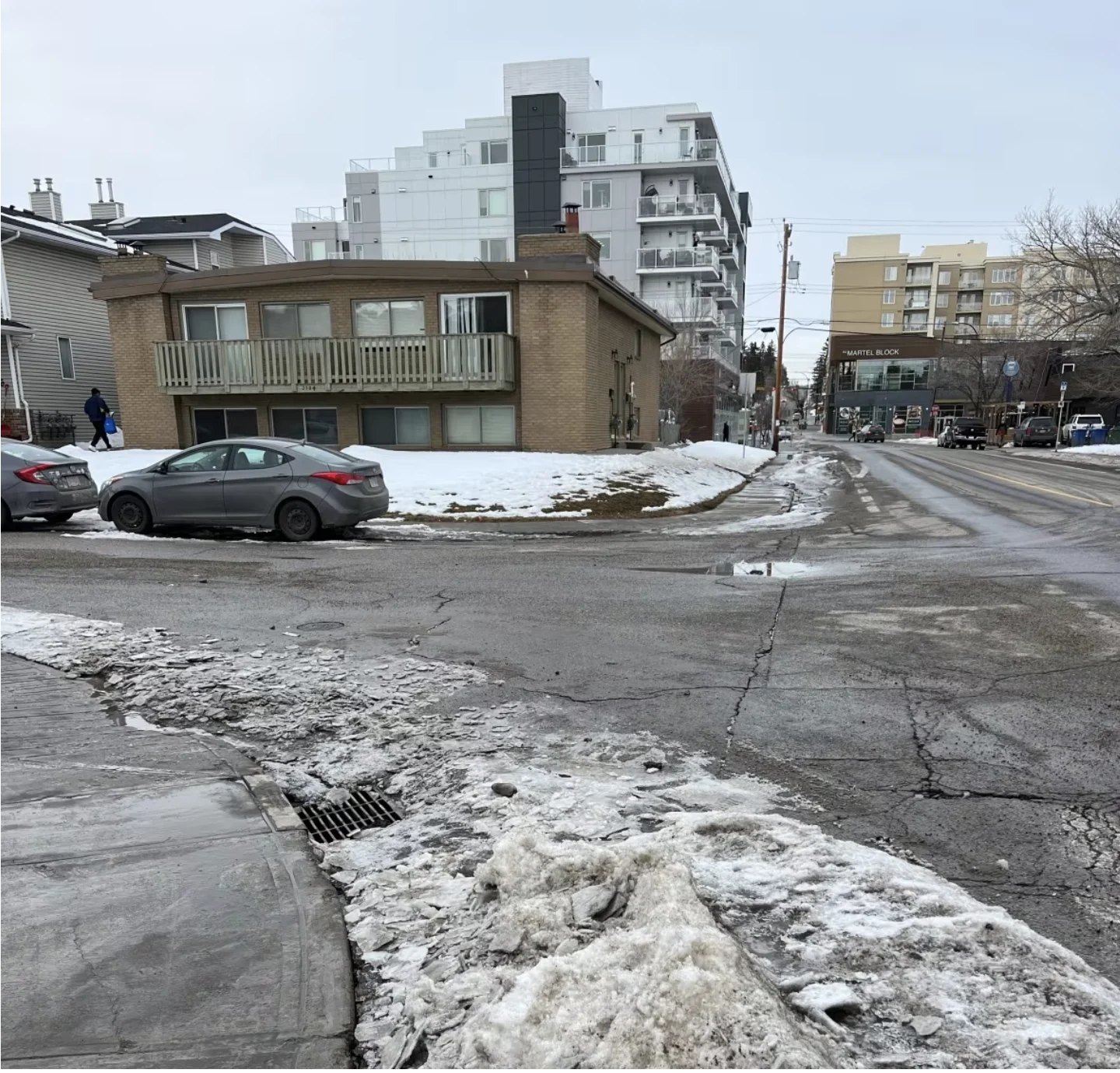 CBC: The storm drain in Marda Loop was cleared by city crews on Saturday, Ruff said. (Submitted to CBC News by Jamie Ruff)
