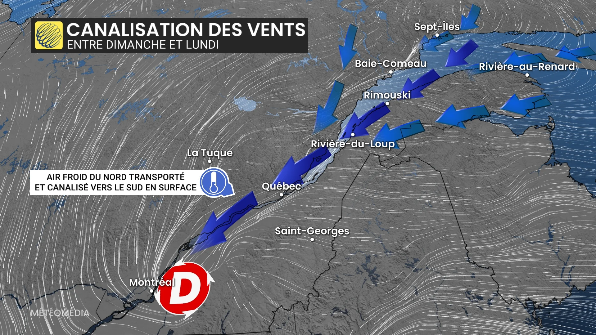 De Montréal à Québec : voici ce qui influence les quantités de neige 